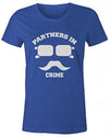 Shirts By Sarah Women's Best Friend T-Shirts Partners In Crime Hipster Mustache