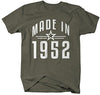 Shirts By Sarah Men's Made In 1952 Birthday T-Shirt Retro Star Custom Shirts