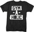 Shirts By Sarah Men's Gym A Holic Workout T-Shirt Weight Lifting Shirts-Shirts By Sarah