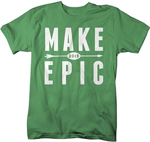 Shirts By Sarah Men's New Year's Make 2015 Epic T-Shirt Hipster Shirts-Shirts By Sarah