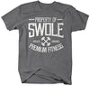 Shirts By Sarah Men's Property Of Swole Workout T-Shirt Gym Lifting Shirts