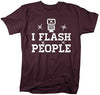 Shirts By Sarah Men's Funny Photographer T-Shirt I Flash People Shirts Photog