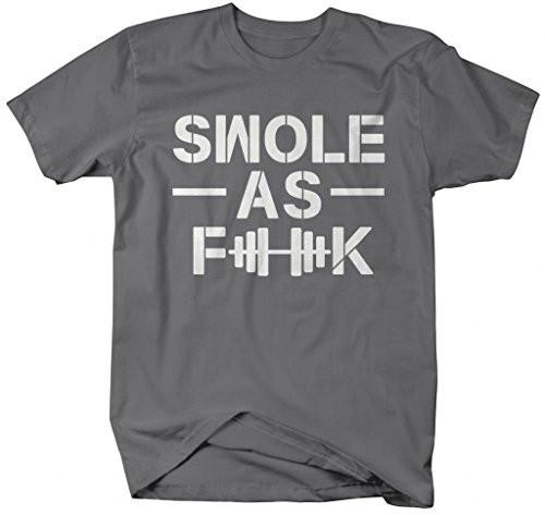 Shirts By Sarah Men's Funny Swole As F**K Workout T-Shirt Gym Apparel-Shirts By Sarah