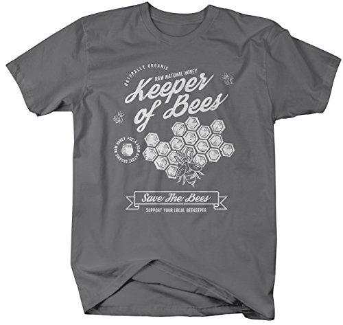 Men's Keeper of Bees T-Shirt Beekeeper Gift Idea Tee Shirt-Shirts By Sarah