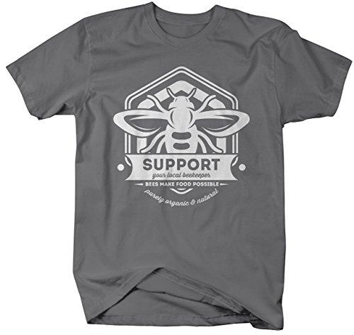 Men's Beekeeper T-Shirt Support Local Bee Keeper Honey Shirt-Shirts By Sarah