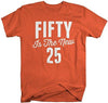 Shirts By Sarah Men's Funny 50th Birthday T-Shirt Funny Fifty New 25 Shirts