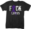 Shirts By Sarah Men's F*ck Lupus T-Shirt Purple Ribbon Shirt