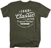 Shirts By Sarah Men's 50th Birthday Classic Retro 1968 Vintage T-Shirt
