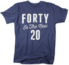 Shirts By Sarah Men's Funny 40th Birthday T-Shirt Funny Forty New 20 Shirts