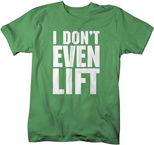 Shirts By Sarah Men's Don't Even Lift Funny Workout T-Shirt Lifting Weights Tee-Shirts By Sarah