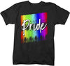 Shirts By Sarah Men's Inspirational LGBT Pride T-Shirt Rainbow Support Shirt