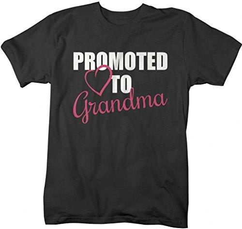 Shirts By Sarah Unisex Crew Promoted To Grandma T-Shirt New Grandparents-Shirts By Sarah