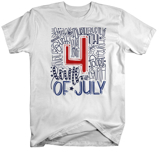 Men's 4th July T Shirt 4th July Shirt Typography America Shirts Memorial Day Shirt Patriotic Shirt-Shirts By Sarah