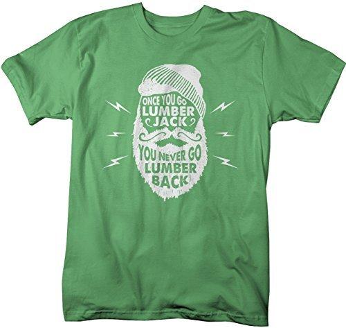 Shirts By Sarah Men's Funny Lumberjack T-Shirt Never Lumber Back Woodsman Tee Shirt-Shirts By Sarah