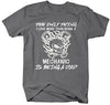 Shirts By Sarah Men's Mechanic T-Shirt Love Being A Dad Skull Piston Shirt