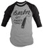 Men's Barber T-Shirt Get Faded Vintage Tee Clippers Barbers 3/4 Sleeve Raglan-Shirts By Sarah