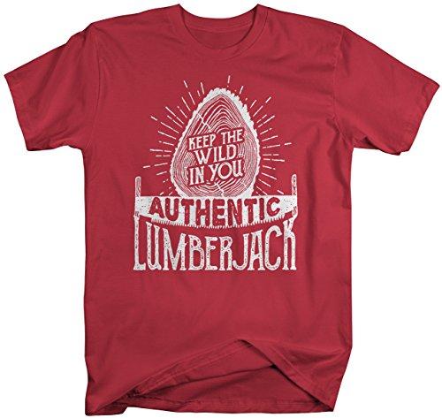 Men's Lumberjack T-Shirt Keep Wild in You Logger Logging Tee Shirt-Shirts By Sarah