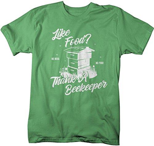 Men's Funny Beekeeper T-Shirt Like Food Thank Bee Keeper Gift Idea Shirt-Shirts By Sarah