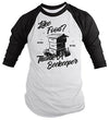 Shirts By Sarah Men's Funny Beekeeper T-Shirt Like Food Thank Bee Keeper Gift Idea 3/4 Sleeve Raglan