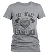Women's Lumberjack T-Shirt My Heart Held by Tee Woodsman Shirt