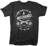 Shirts By Sarah Men's Mechanic Dad T-Shirt Important People Call Me Gift Idea Tee