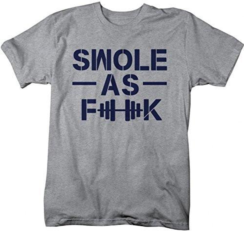 Shirts By Sarah Men's Funny Swole As F**K Workout T-Shirt Gym Apparel-Shirts By Sarah