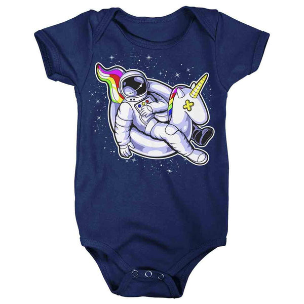 Baby Astronaut Shirt Unicorn Floatie T Shirt Floating In Space Shirt Galaxy Float Hipster Geek Graphic Tee Streetwear Infant-Shirts By Sarah