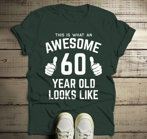 Men's Funny 60th Birthday T Shirt This Is What Awesome Sixty Year Old Looks Like TShirt-Shirts By Sarah