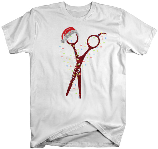 Men's Barber Christmas T Shirt Stylist Shirt Xmas Tee Beautician Gift Idea Hairdresser Tshirt Hair Cut Salon Gift Mans Unisex-Shirts By Sarah
