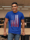 Men's Baseball Flag T Shirt Patriotic Baseball Shirt American Flag Shirt Baseball Gift Idea