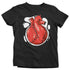 Kids Baseball T Shirt Funny Softball Shirt Heartbeat Heart Bleed Baseball Love Baller TShirt Gift Unisex Soft Graphic Tee Boys Girls-Shirts By Sarah