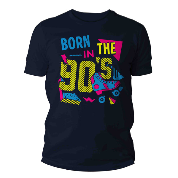 Men's Funny Birthday T Shirt Born In The 90's Shirt Fun Gift Grunge Bday Gift Soft Tee 30-ish 30th Graphic Tee Unisex Man-Shirts By Sarah