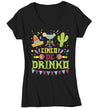 Women's V-Neck Funny Cinco De Mayo T Shirt Cinco De Drinko Shirt Margarita Shirt Funny Drinking Shirt