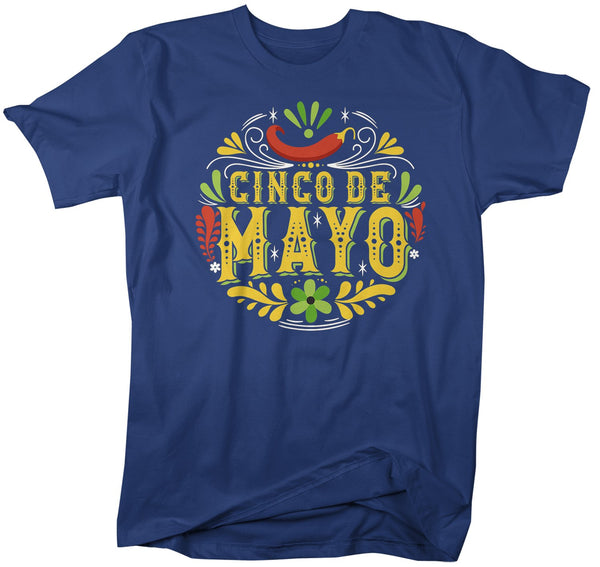 Men's Cinco De Mayo T Shirt Cinco De Mayo Artistic Shirt Hipster Shirt Cute Cinco De Mayo Shirt-Shirts By Sarah