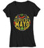 Women's V-Neck Cinco De Mayo T Shirt Cinco De Mayo Artistic Shirt Hipster Shirt Cute Cinco De Mayo Shirt-Shirts By Sarah