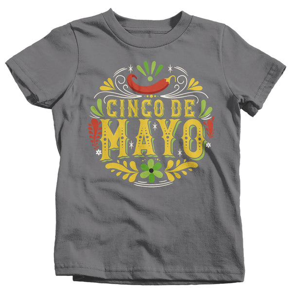 Kids Cinco De Mayo T Shirt Cinco De Mayo Artistic Shirt Hipster Shirt Cute Cinco De Mayo Shirt-Shirts By Sarah