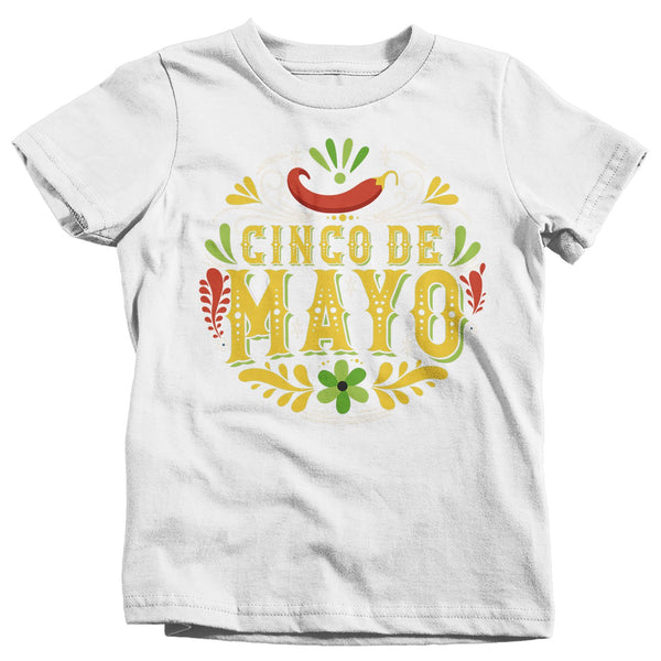 Kids Cinco De Mayo T Shirt Cinco De Mayo Artistic Shirt Hipster Shirt Cute Cinco De Mayo Shirt-Shirts By Sarah