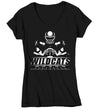 Women's V-Neck Personalized Football T Shirt Custom Football Grandma Shirt Personalized Football Mom Team Pride Custom Ladies Shirts Gift Idea