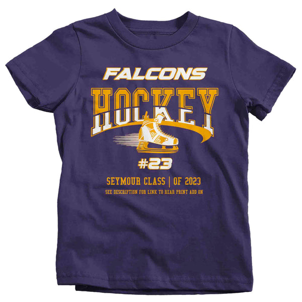 Kids Personalized Hockey Shirt Custom Hockey Sister T Shirt Ice Skate Goalie Personalized Hockey TShirt Custom Unisex Shirts Gift Idea Tee-Shirts By Sarah