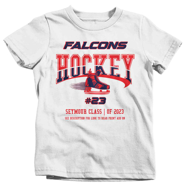 Kids Personalized Hockey Shirt Custom Hockey Sister T Shirt Ice Skate Goalie Personalized Hockey TShirt Custom Unisex Shirts Gift Idea Tee-Shirts By Sarah