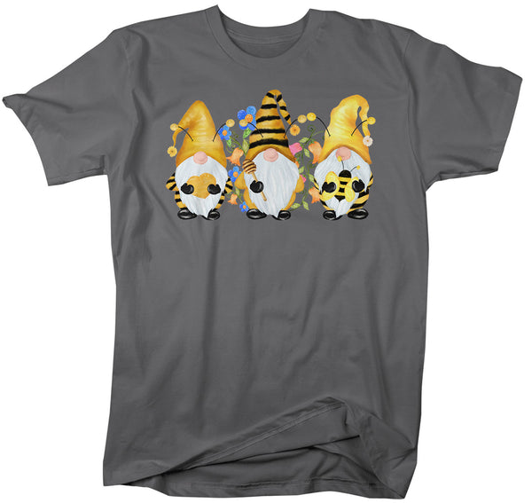Men's Bee Gnome T Shirt Beekeeper Shirt Cute Gnome TShirt Honey Shirt Adorable Bee Keeper Gift Idea Boho Tee-Shirts By Sarah