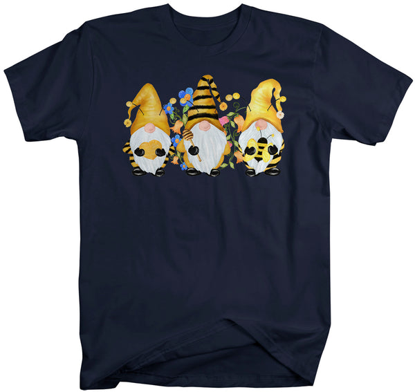 Men's Bee Gnome T Shirt Beekeeper Shirt Cute Gnome TShirt Honey Shirt Adorable Bee Keeper Gift Idea Boho Tee-Shirts By Sarah