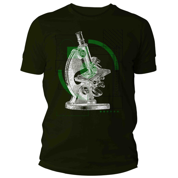 Men's Geek Shirt Scientist Gift Microscope Biologist Nerd Sketch Illustration Chemistry Chemist Biology T-Shirt Tee Unisex Man-Shirts By Sarah