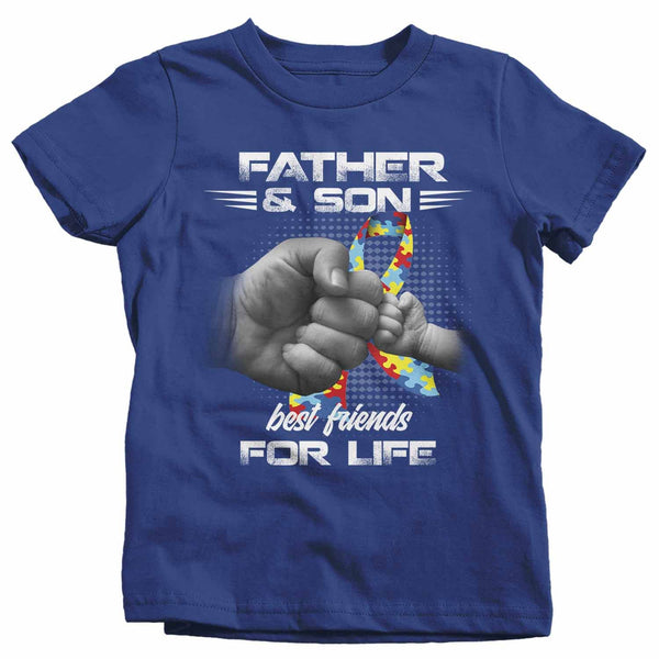 Kids Autism Awareness T Shirt Father & Son Shirt Matching Autism Shirt Best Friends For Life Shirt Fist Bump-Shirts By Sarah