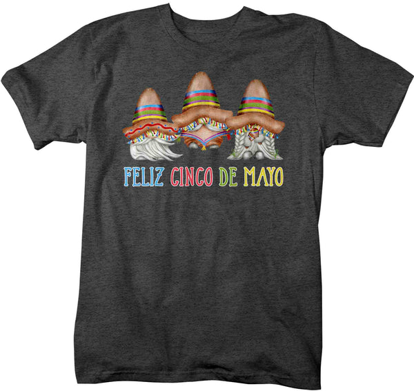 Men's Cinco De Mayo Shirt Feliz Cinco De Mayo T Shirt Gnomes Sombrero Graphic Tee Man Unisex Cute Soft Shirt-Shirts By Sarah
