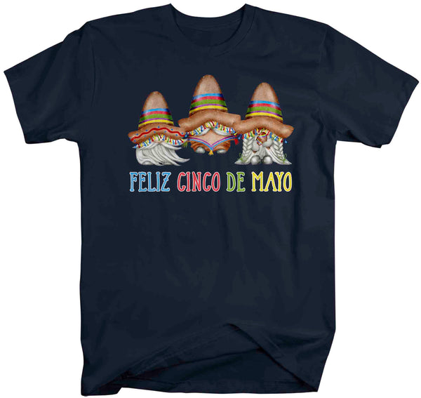 Men's Cinco De Mayo Shirt Feliz Cinco De Mayo T Shirt Gnomes Sombrero Graphic Tee Man Unisex Cute Soft Shirt-Shirts By Sarah