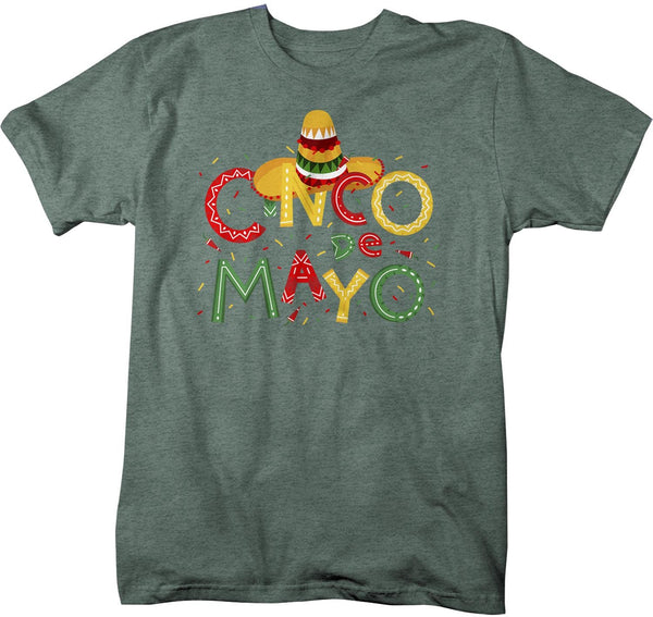 Men's Cinco De Mayo T Shirt Cinco De Mayo Shirt Cute Cinco De Mayo Tee-Shirts By Sarah