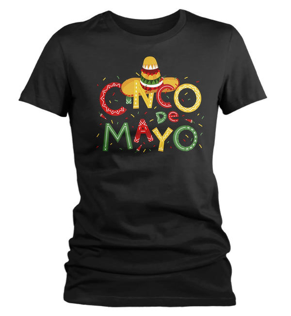 Women's Cinco De Mayo T Shirt Cinco De Mayo Shirt Cute Cinco De Mayo Tee-Shirts By Sarah