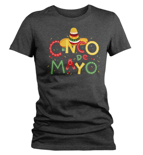 Women's Cinco De Mayo T Shirt Cinco De Mayo Shirt Cute Cinco De Mayo Tee-Shirts By Sarah