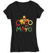 Women's V-Neck Cinco De Mayo T Shirt Cinco De Mayo Shirt Cute Cinco De Mayo Tee